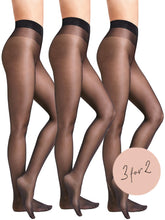 Satin touch tights pack 3