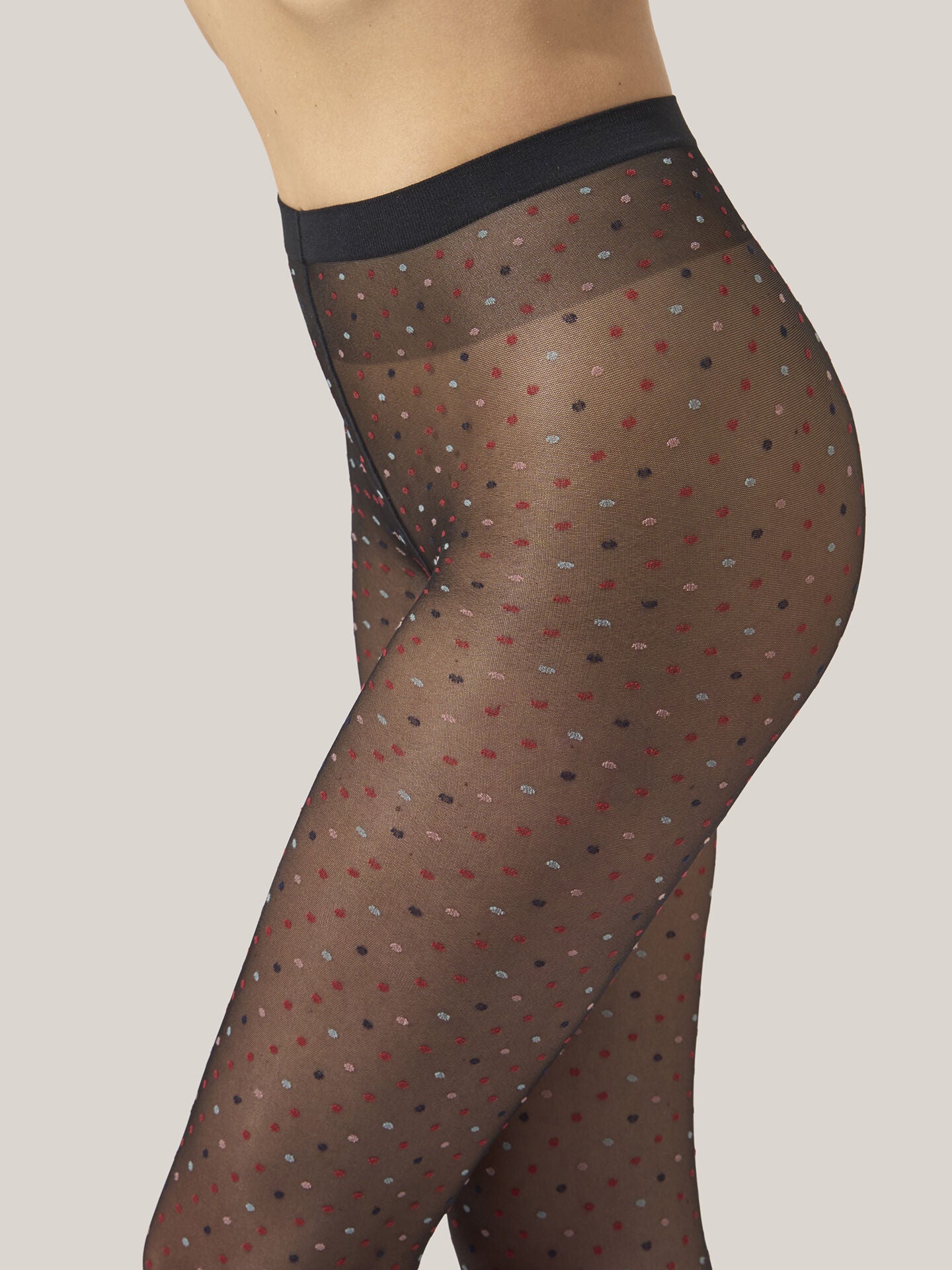 MULTICOLORED DOT TIGHTS