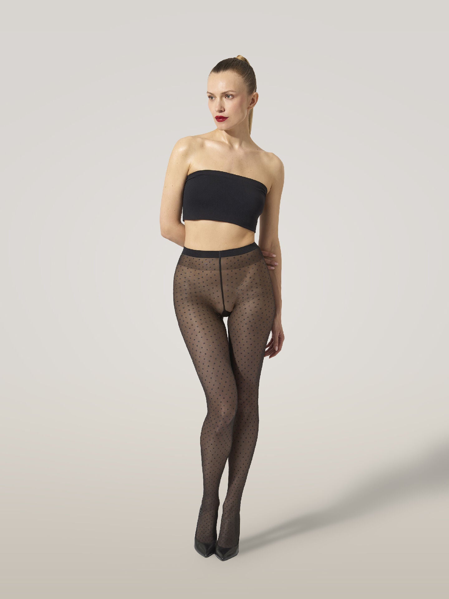 MULTICOLORED DOT TIGHTS