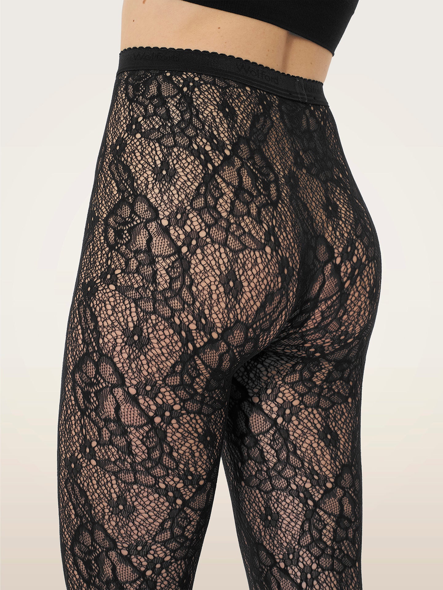 INFINITE ROSE NET TIGHTS
