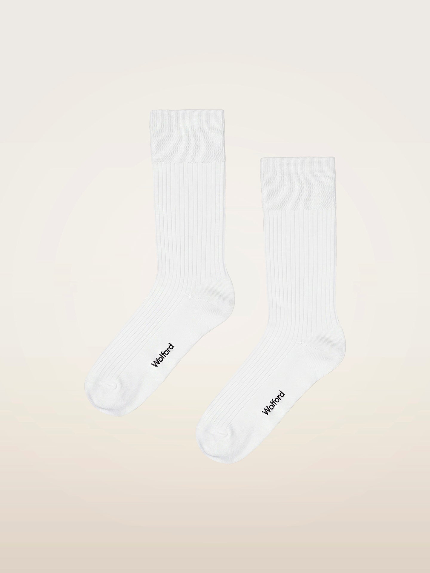 RIBBED STRETCH COTTON SOCKS