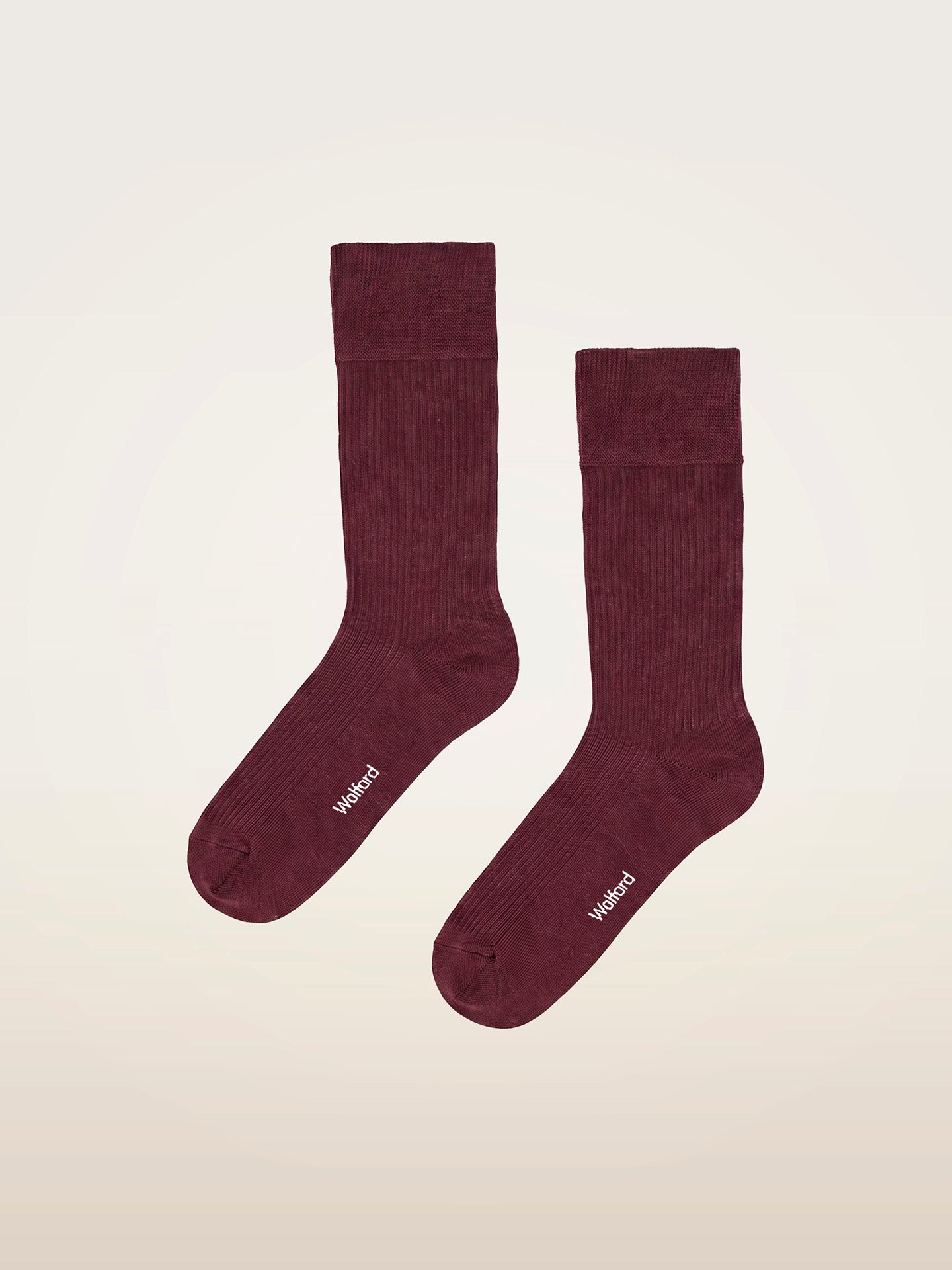 RIBBED STRETCH COTTON SOCKS