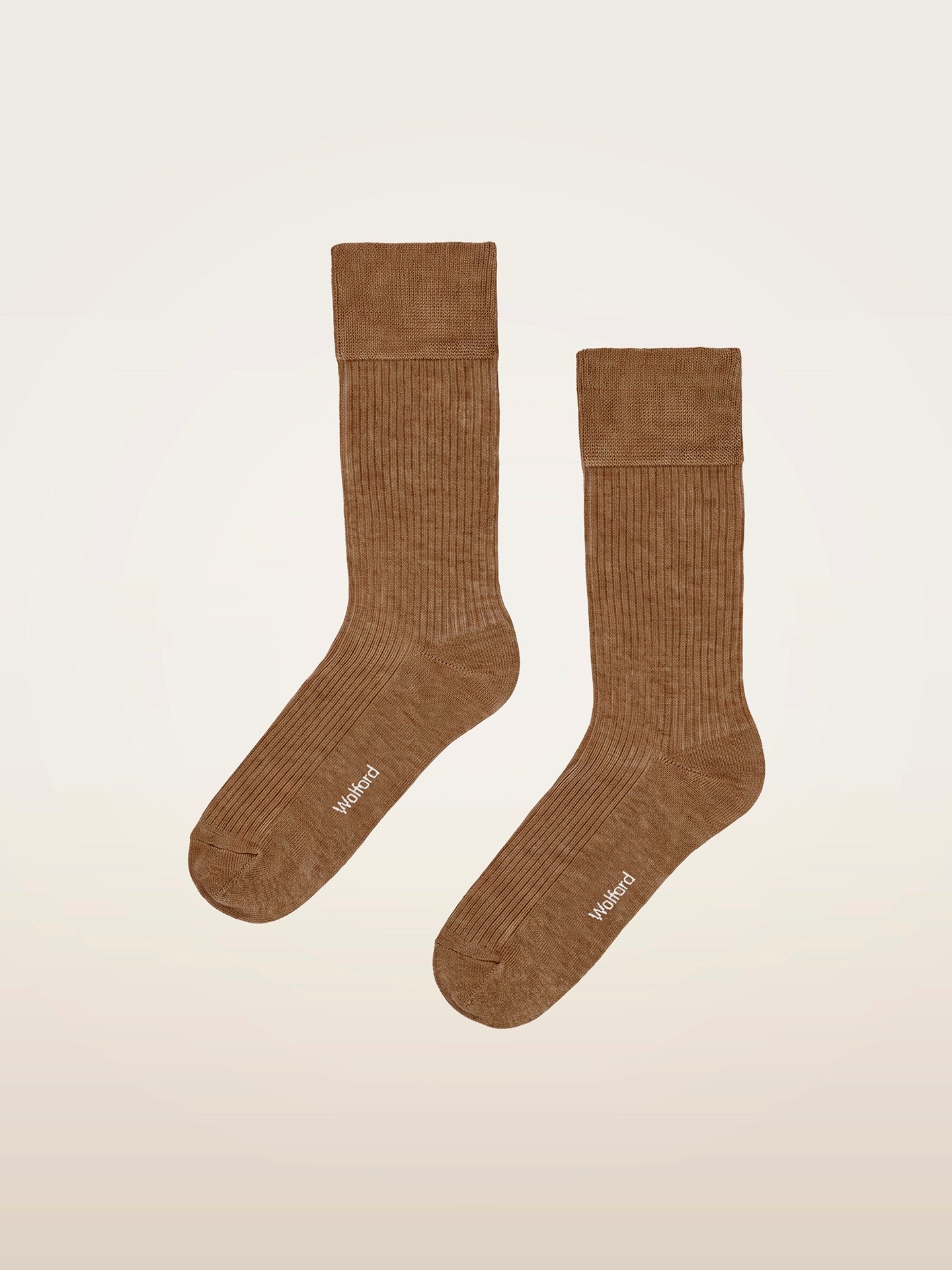RIBBED STRETCH COTTON SOCKS