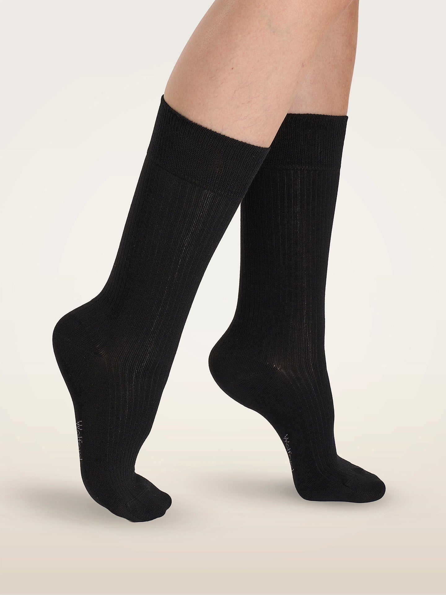 RIBBED STRETCH COTTON SOCKS DUO PACK