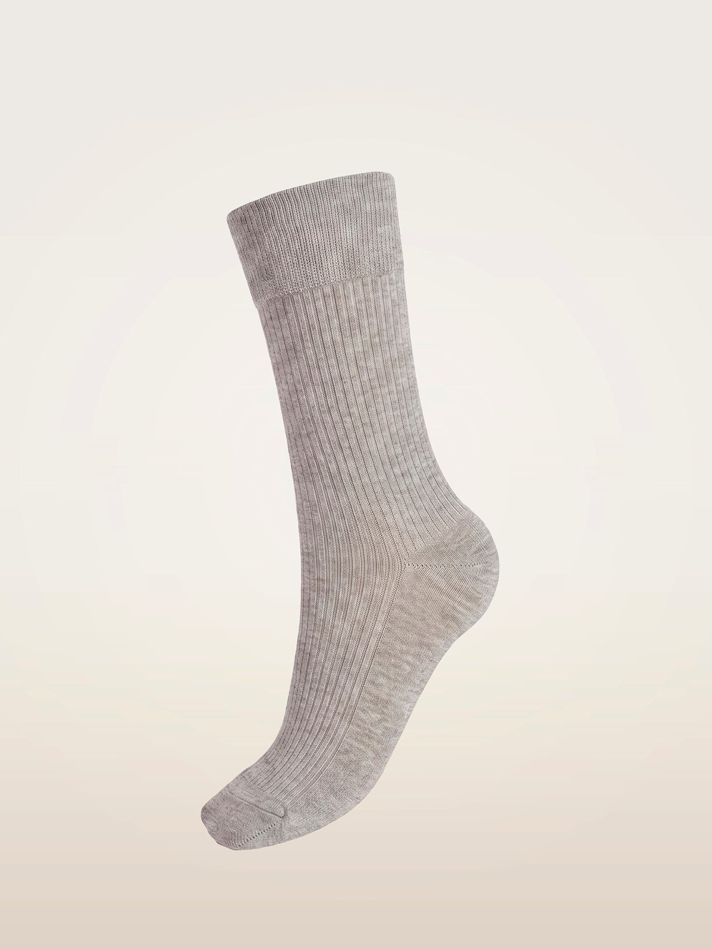 RIBBED STRETCH COTTON SOCKS