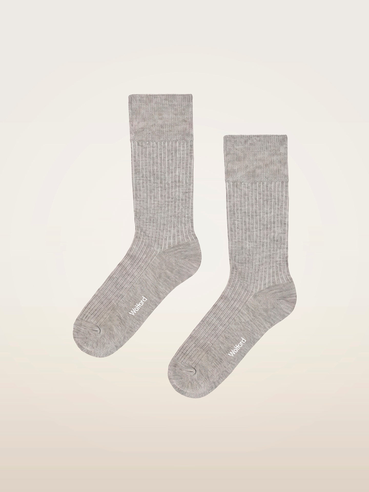 RIBBED STRETCH COTTON SOCKS