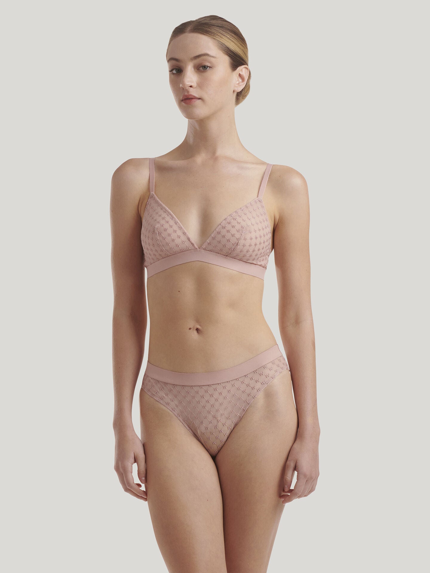 SHEER LOGO TRIANGLE BRA