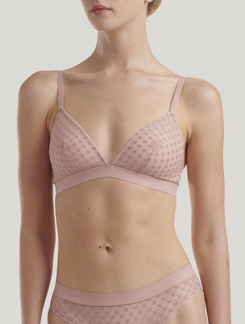 SHEER LOGO TRIANGLE BRA