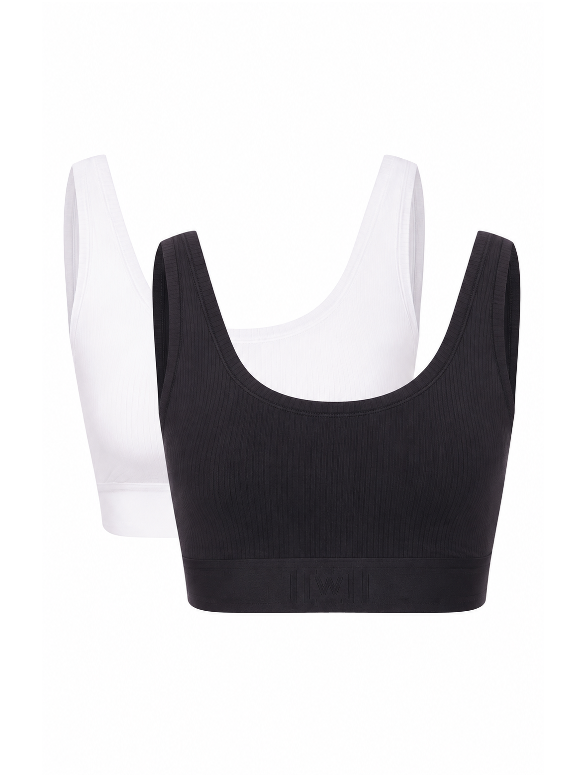 BEAUTY COTTON CROP TOP BRA DUO PACK