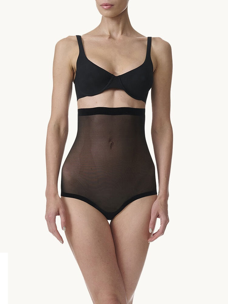 TULLE CONTROL PANTY HIGH WAIST