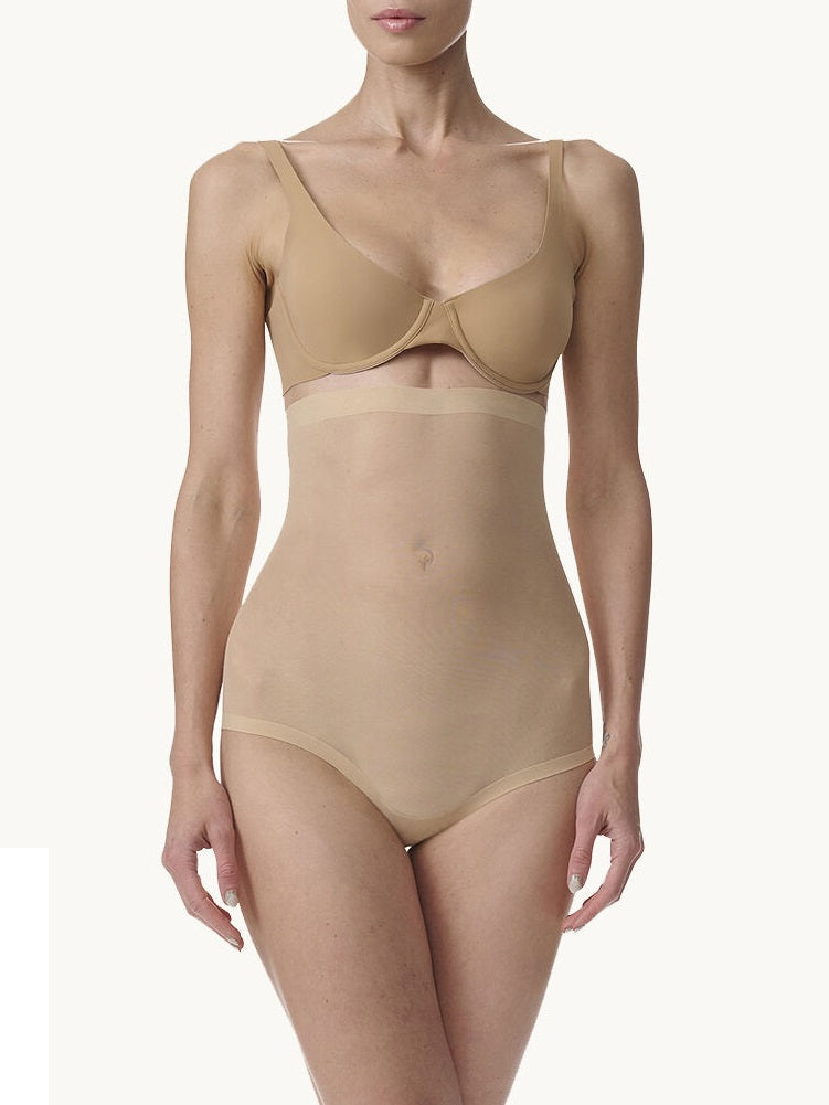 TULLE CONTROL PANTY HIGH WAIST