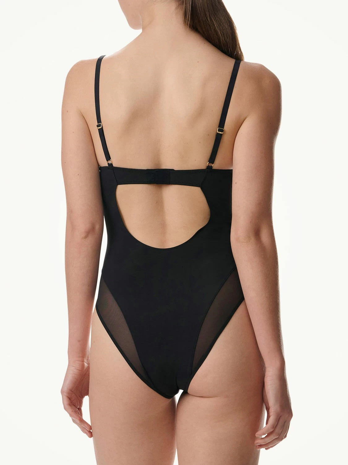 SHEER OPAQUE BODYSUIT