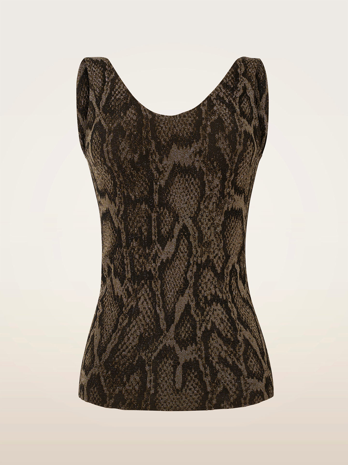 SHIMMERING PYTHON TOP SLEEVELESS