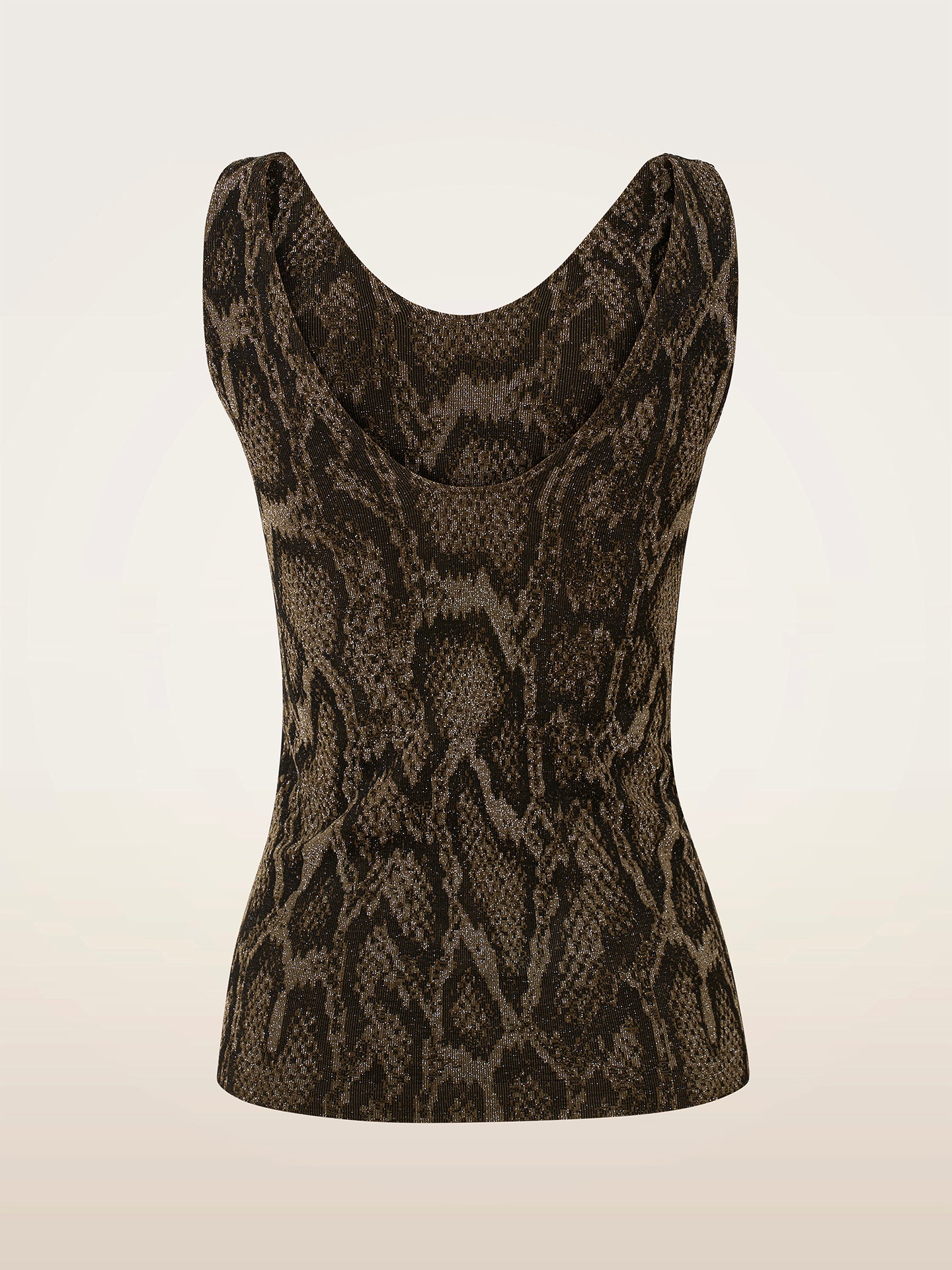 SHIMMERING PYTHON TOP SLEEVELESS