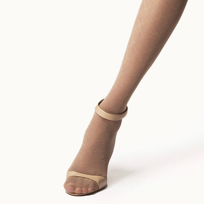 SHEER PATTERN KNEE HIGHS
