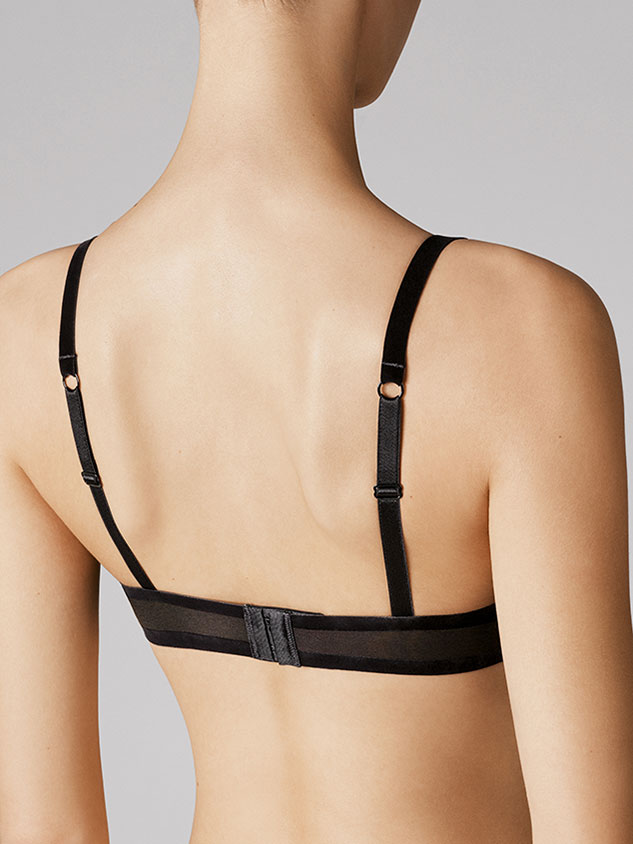 Tulle Bra BLACK - BACK 69571