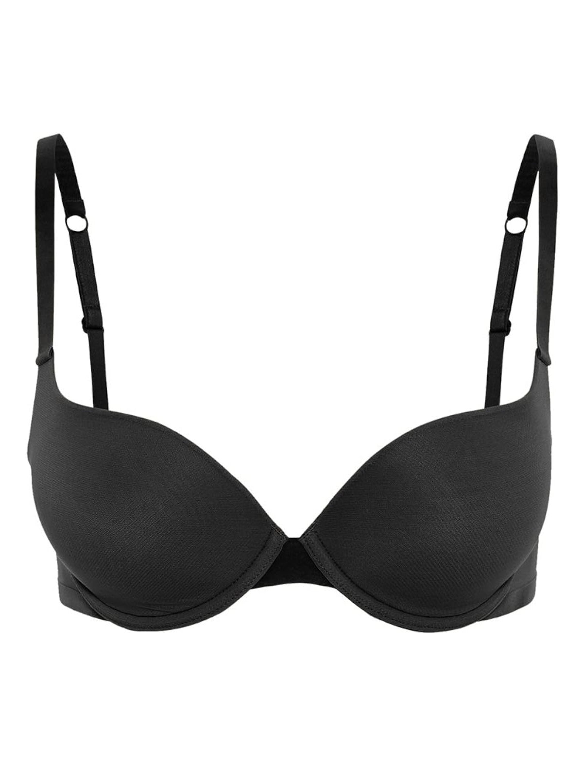 Tulle Push Up Bra Black detalle